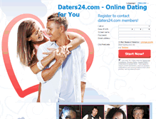 Tablet Screenshot of daters24.com